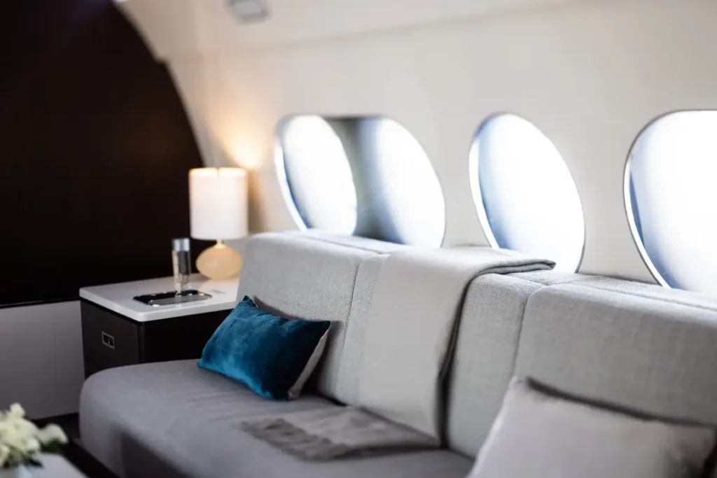 The Airbus private jet is like a flying home