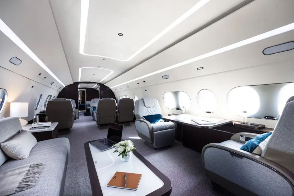 The Airbus private jet is like a flying home