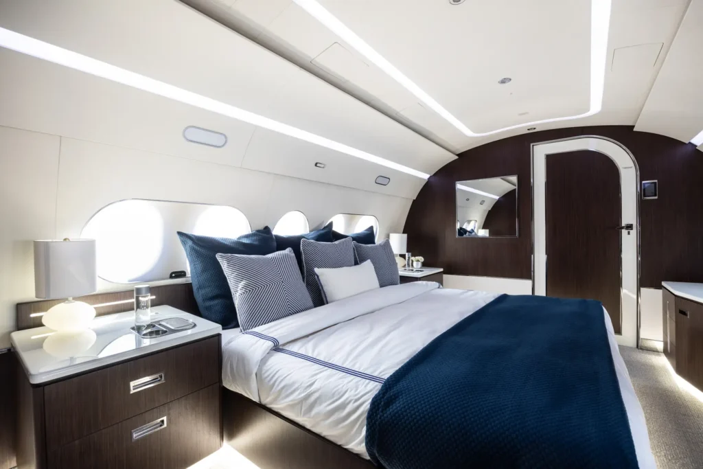 The Airbus private jet is like a flying home