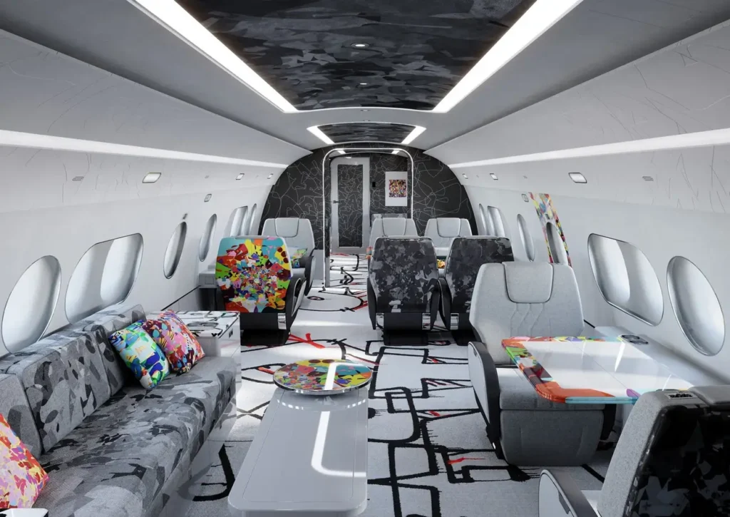 The Airbus private jet is like a flying home