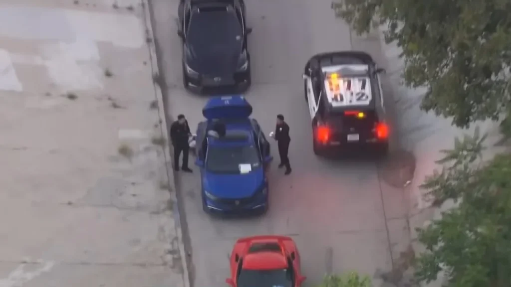 72 modded cars impounded by cops in one sweep of the LA river in scene that looks straight out of a movie