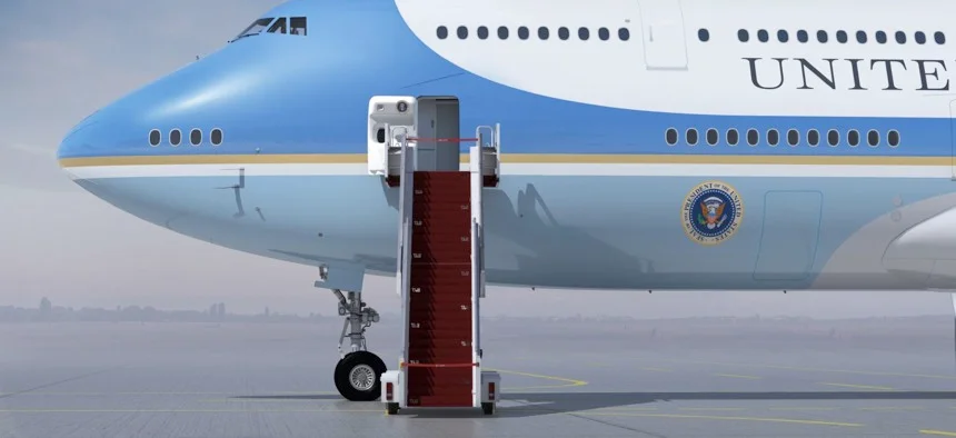 New Air Force One Boeing 747 jumbo jet is a Boieng 747-8