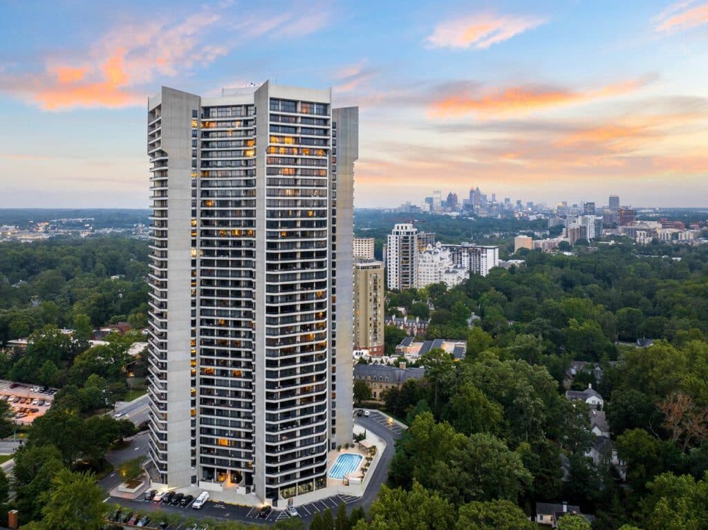 Elton John's condo is in the luxe Park Place on Peachtree condominium complex