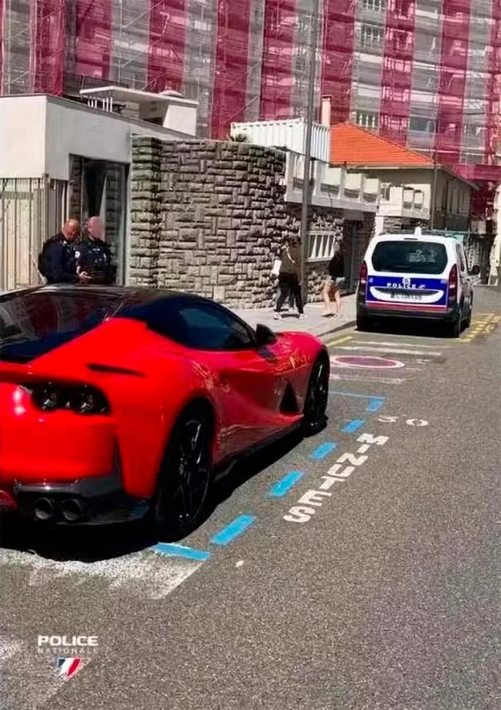 A Ferrari 812 Superfast driver in France had to continue his journey on foot after the police found out his car had been involved in a pretty serious legal situation