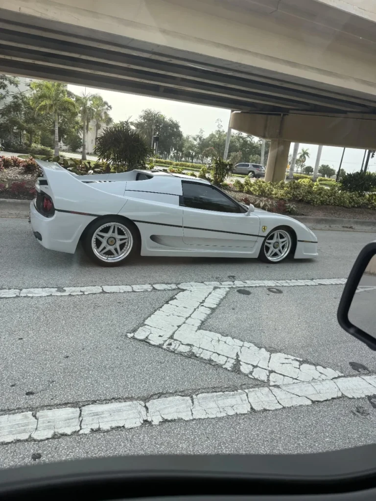 This Redditor thought he'd spotted a Ferrari F50 in Fort Myers, Florida but there's clearly something very wrong with this supercar