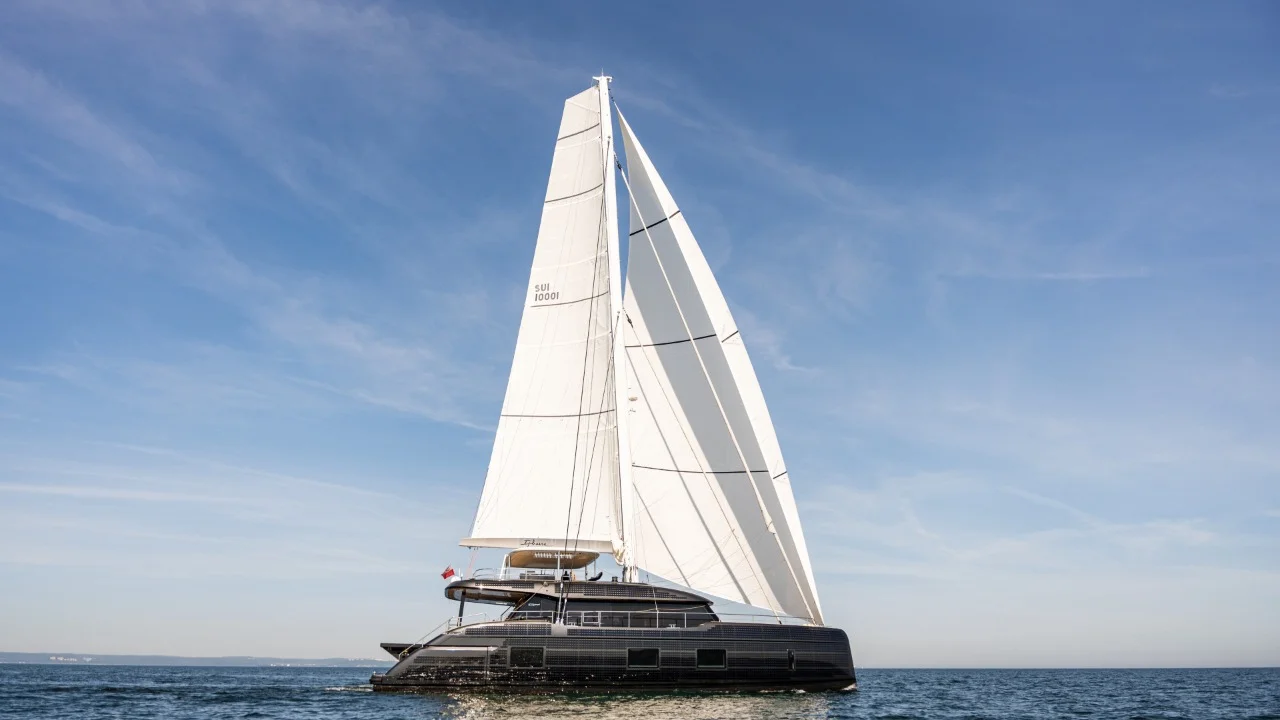 Exclusive $200,000-a-year boarding school takes delivery of a $17M solar-electric superyacht for student sailing trips