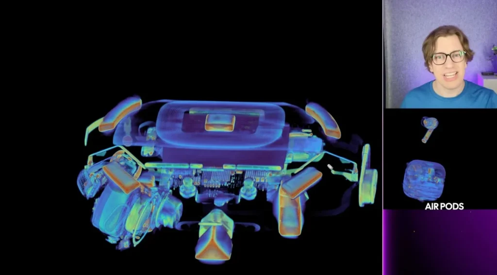 A YouTuber tried breaking down the (huge) difference between a pair of real AirPods and knockoffs from Temu in a way that was both creative and effective