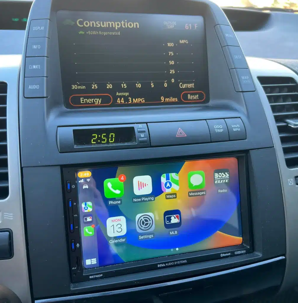 Toyota Prius touchscreen