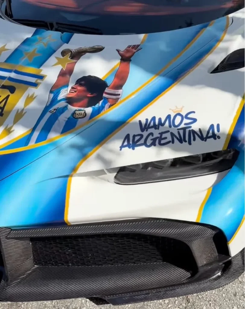 A content creator based in Miami just created the world's first Lionel Messi Bugatti Chiron Pur Sport
