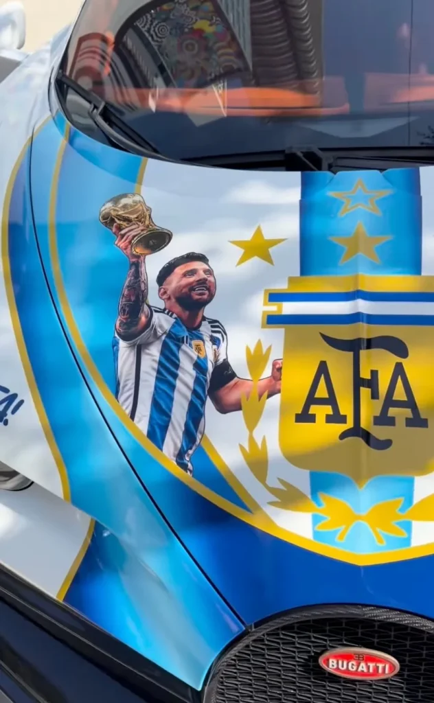 A content creator based in Miami just created the world's first Lionel Messi Bugatti Chiron Pur Sport