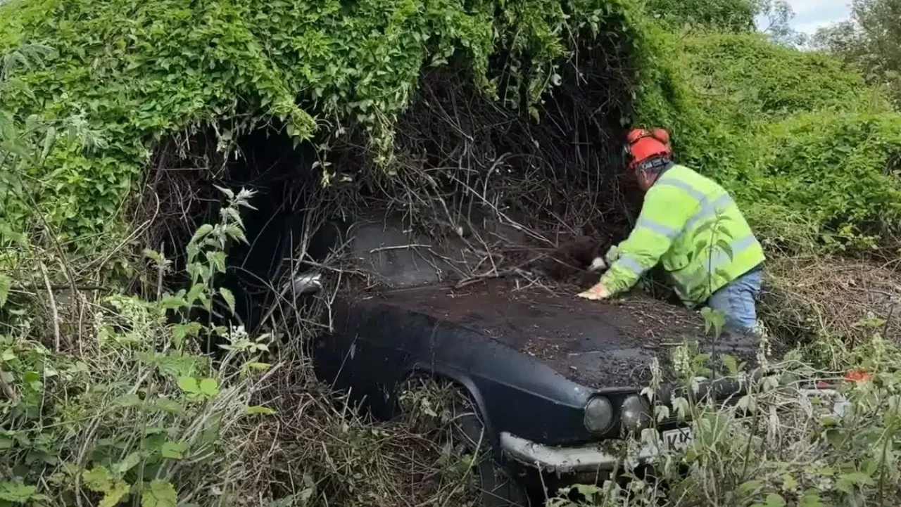 Una pareja recortó un seto cubierto de maleza y descubrió un raro auto deportivo, el primero en el mundo, que fue increíblemente popular entre la Familia Real del Reino Unido.