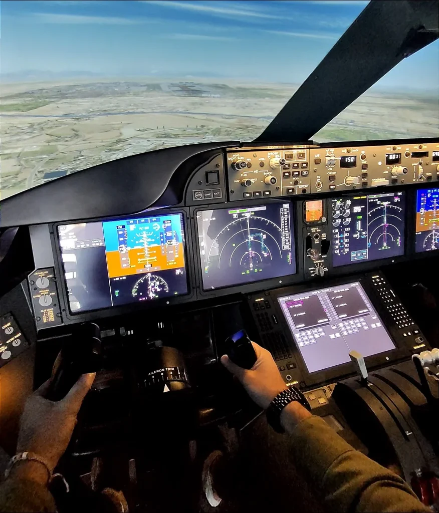 A guy with zero experience tried a Boeing 787 Dreamliner flight simulator for the first time, and the result was surprising