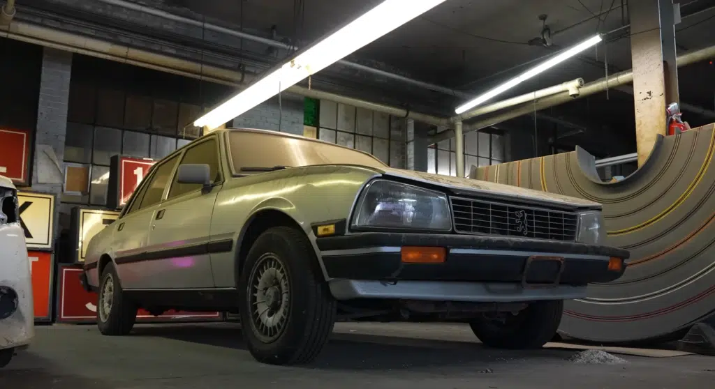 An abandoned car factory is being rebuilt with vintage motorcycles, industrial robots, and a race garage to bring new life into Detroit’s forgotten spaces