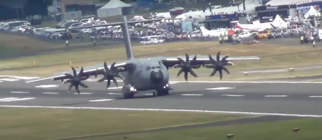 Huge Airbus A400M does 'backflip' with full loop just after takeoff to leave people exhilarated