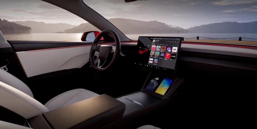 all new Model 3, interior