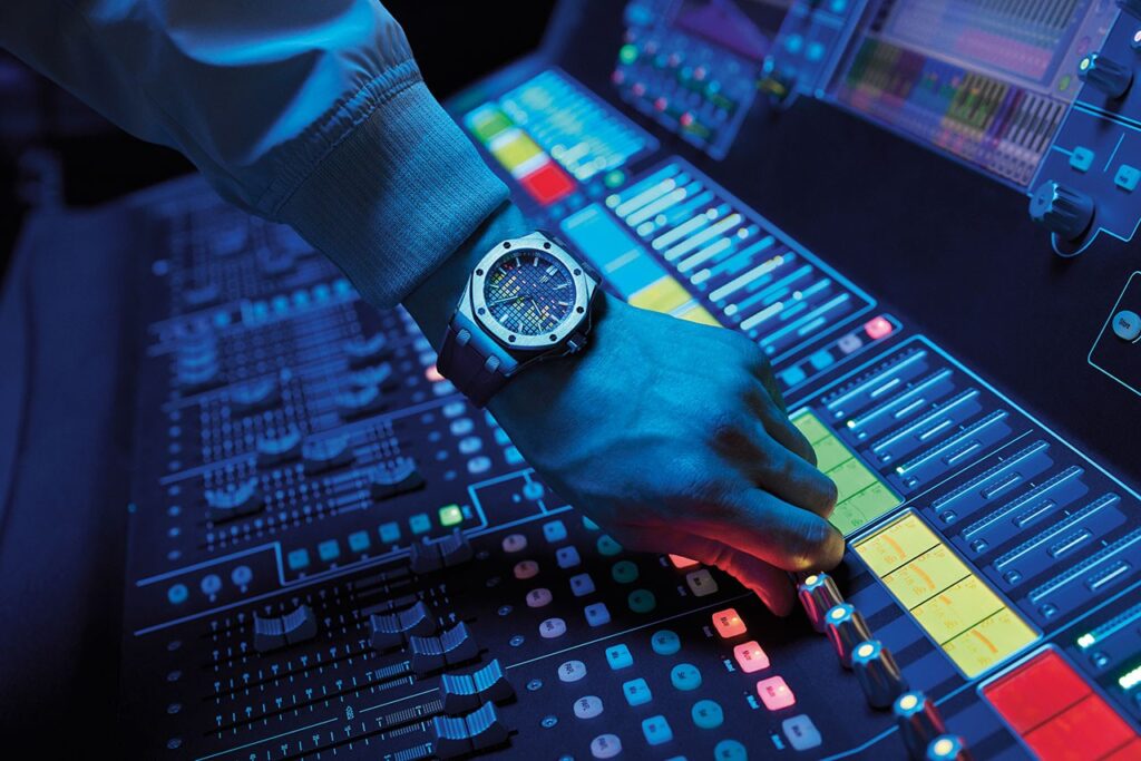 AP Royal Oak, console faders in the background