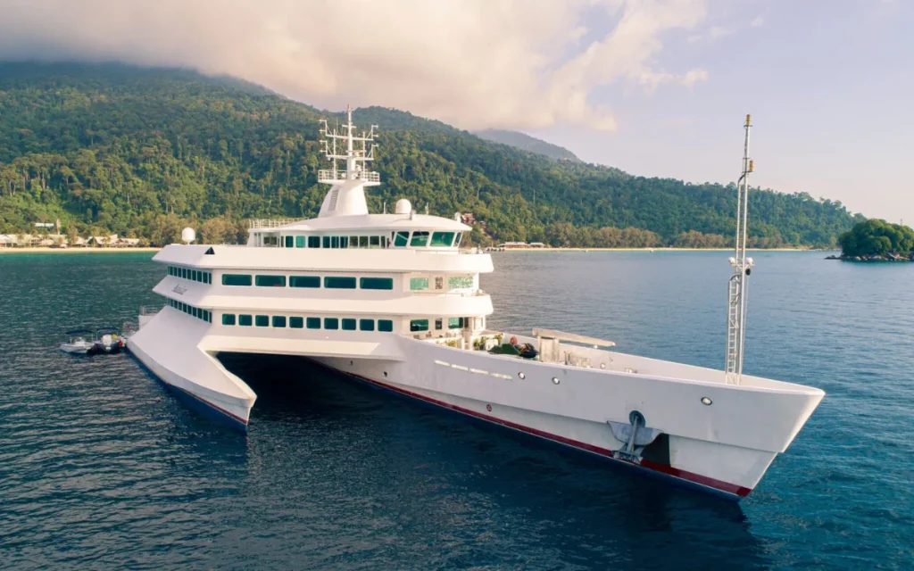 The ASEAN Lady is a superyacht with an unorthodox design