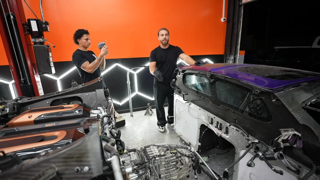 Mat Armstrong attempts to rebuild the $6,000,000 Chiron Pur Sport Bugatti supercar told him would be impossible and even Mate Rimac tuned in