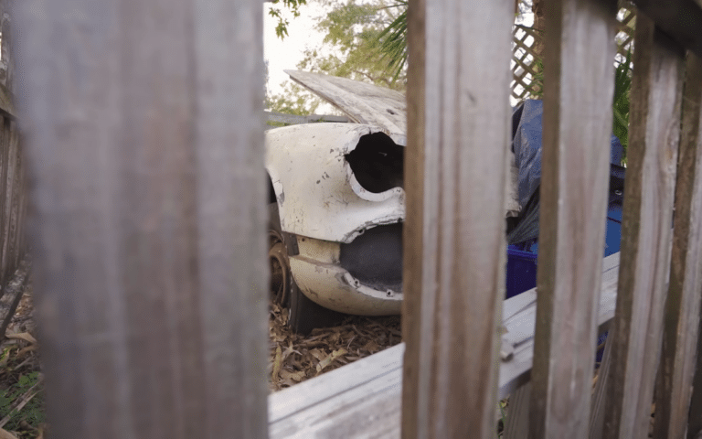 1962 Chevrolet C1 Corvette forgotten for 14 years behind a fence in a Florida backyard