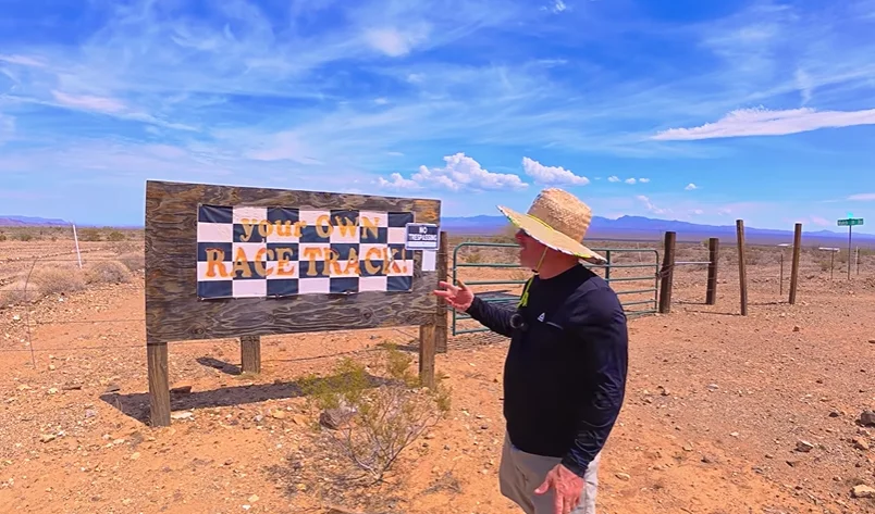 Drone footage reveals deserted Arizona racetrack 30 miles from paved roads that’s been forgotten for years