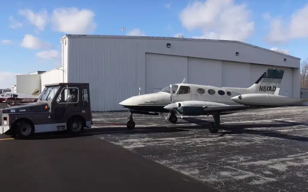 Abandoned Cessna 401A plane