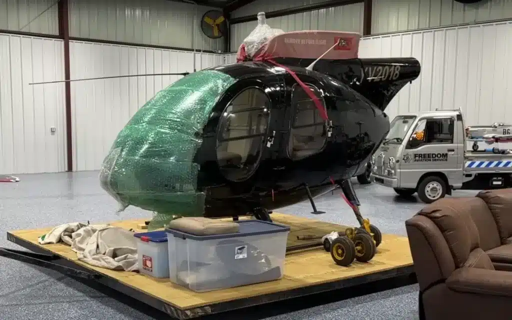 Restored Abandoned Helicopter