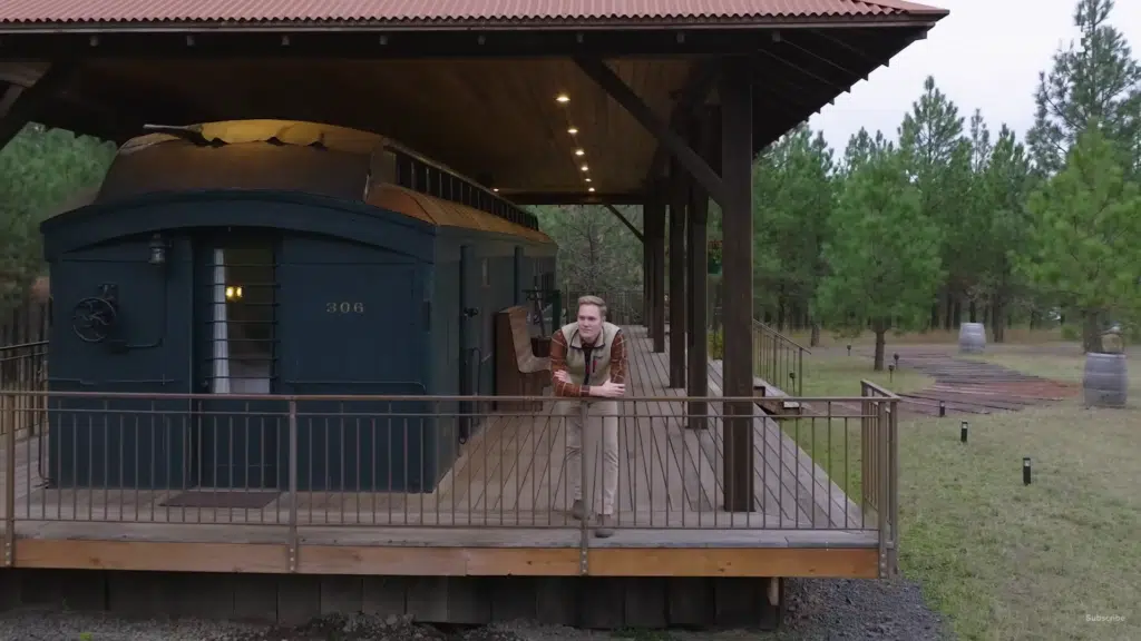 Abandoned train turned into Airbnb