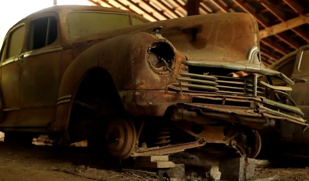 Abandoned cars in Texas