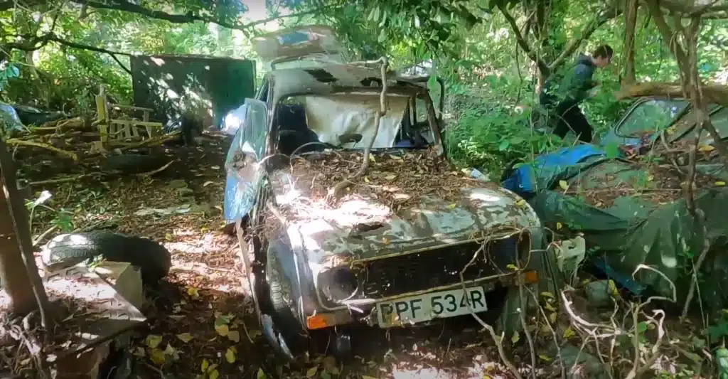 Man discovers abandoned property hidden from civilization that's littered with crumbling classics