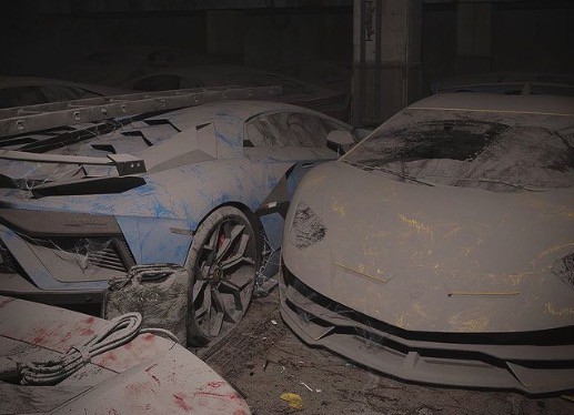 Abandoned supercars