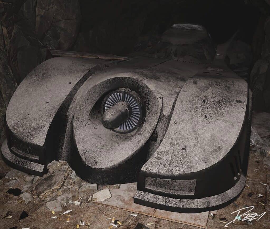 Abandoned batmobile render