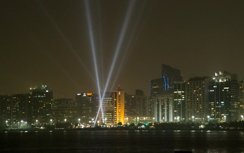Art installation in Abu Dhabi transforms heartbeats into glowing light shows