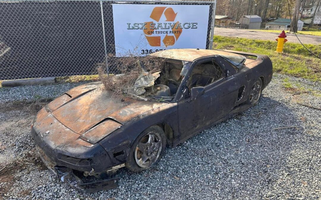 Acura NSX is found abandoned in a river 16 years after it was stolen