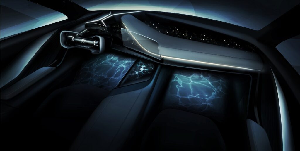 Acura Precision EV interior screens