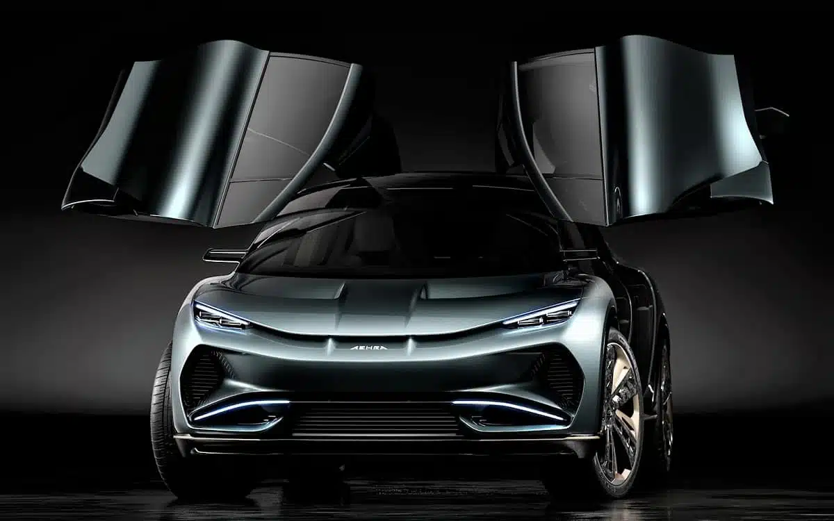 The Aehra Electric Suv Has 2 Butterfly Doors And 2 Gullwing Doors
