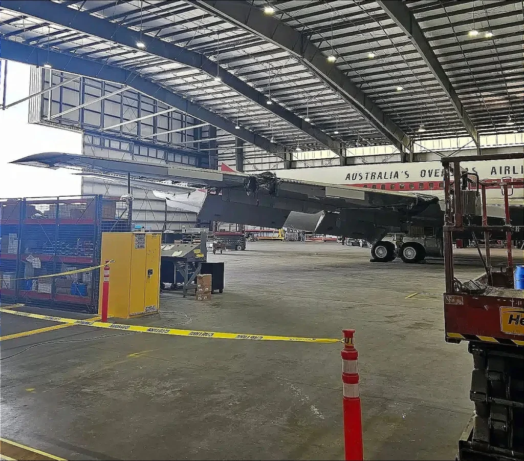 After rotting away in an abandoned hangar this Qantas Boeing 707 once owned by John Travolta is about to be brought back to life tail