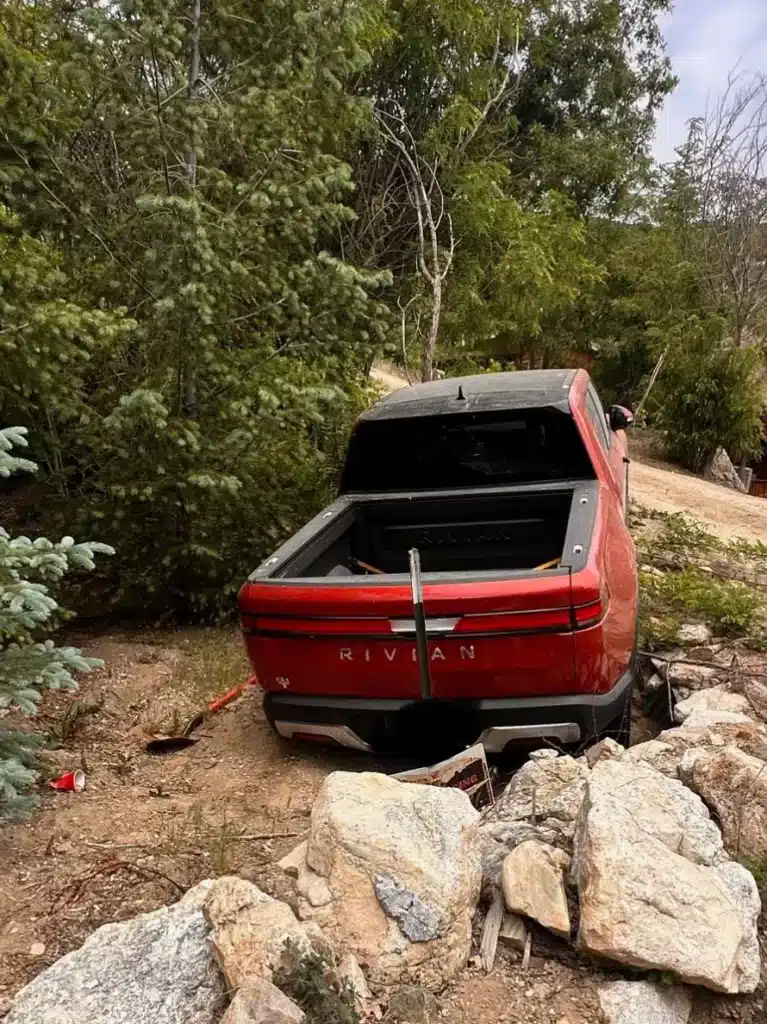 After tow trucks refused to help stuck Rivian R1T a neighbor decided to find the truth