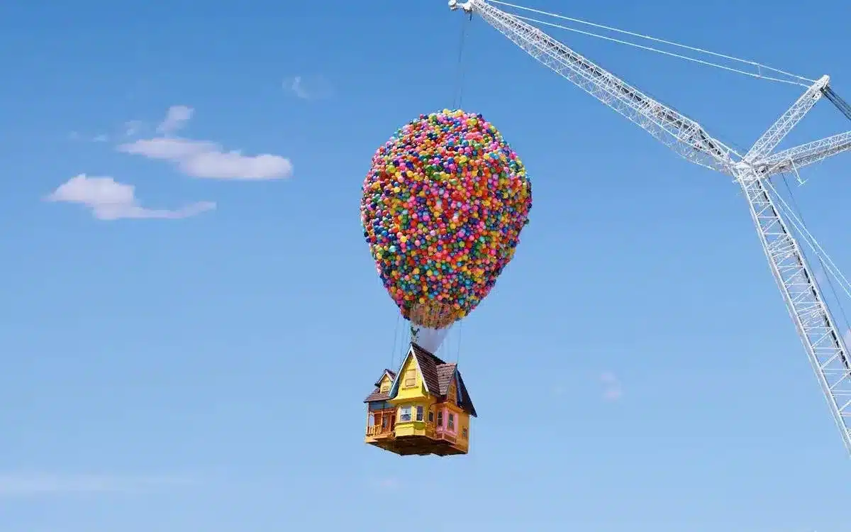 Airbnb introduces spectacular real-life Up house hanging from crane