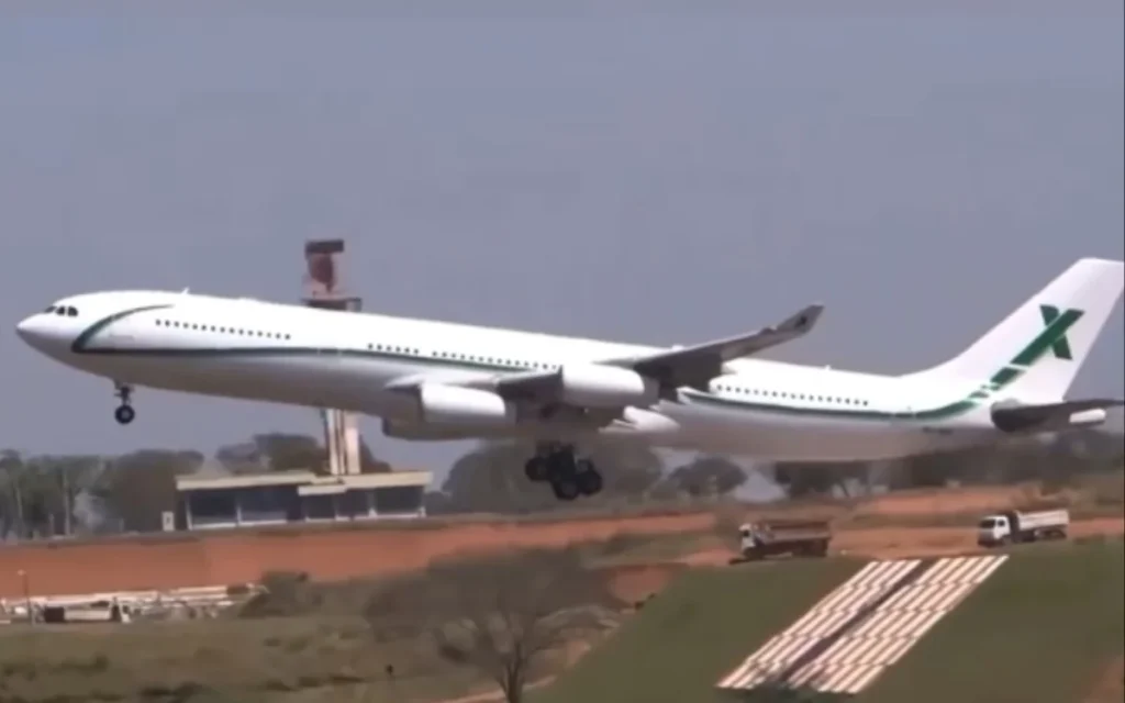 Pilots joke that the Airbus A340 only stays airborne because the Earth rotates beneath it and the video evidence is hard to argue with