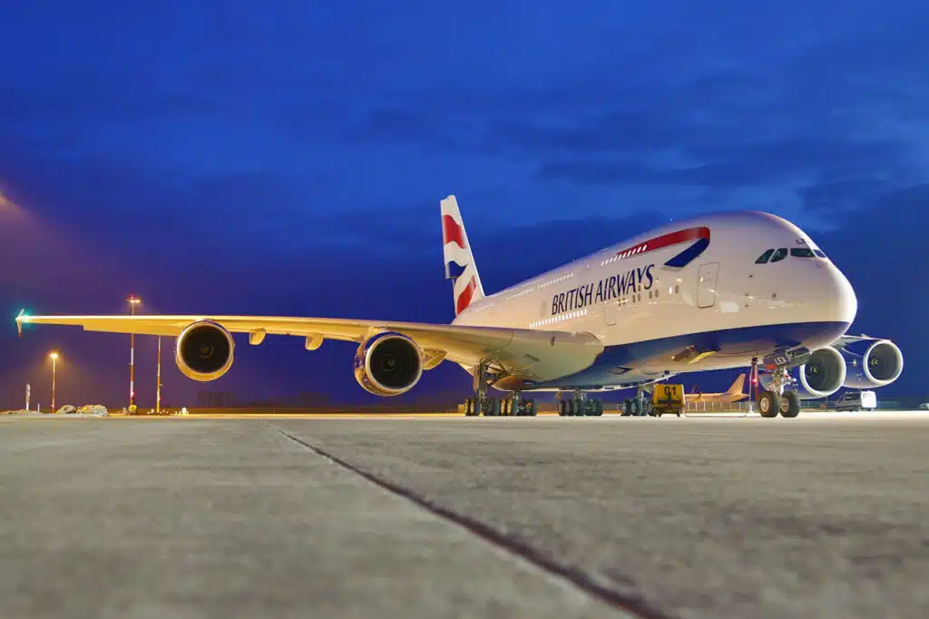 Huge horsepower numbers in the Airbus A380 airliner, the worlds largest passenger aircraft