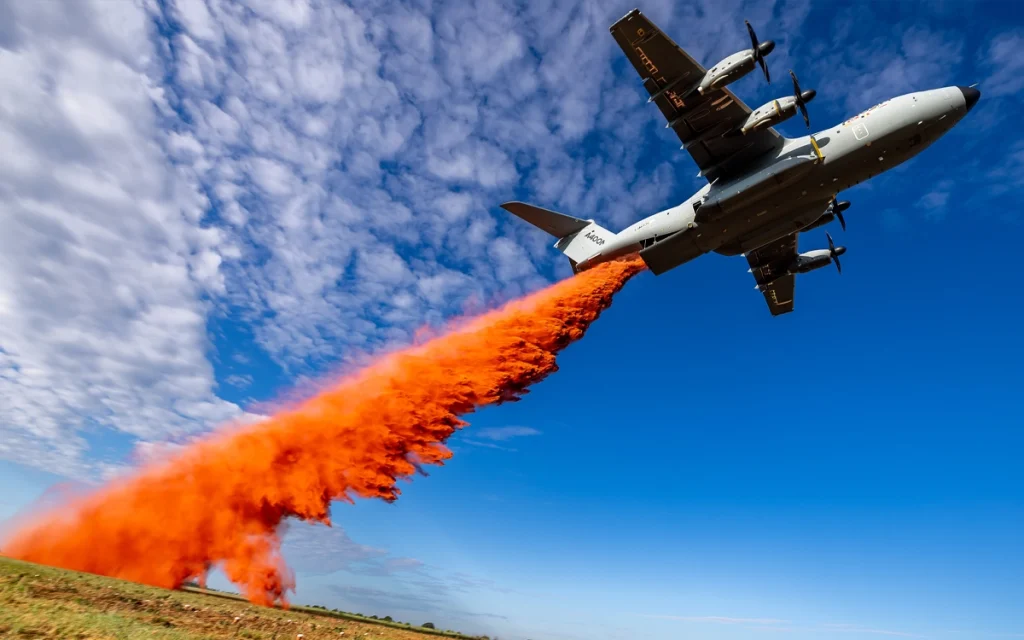 The behemoth Airbus A400M nearly tips over in front of hundreds of spectators as this pilot almost loses control by hitting the brakes too hard