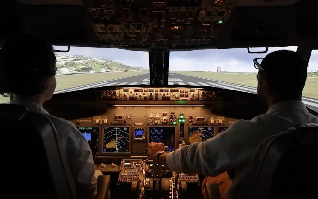 Boeing 787 Pilot CaptainCroft placed her Airbus A320 friend in the cockpit of a simulator in Luton to see what he found different between the two brands