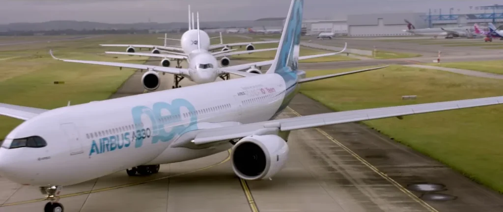 Airbus celebrated its 50th birthday by flying many of the most iconic aircraft it’s ever built together in formation