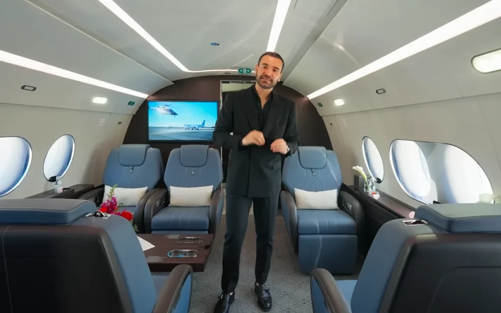 The ACJ 220 is an Airbus private jet worth $80,000,000, and this YouTube personality has given us a full tour of its fluffy cockpit and luxury bedroom suite