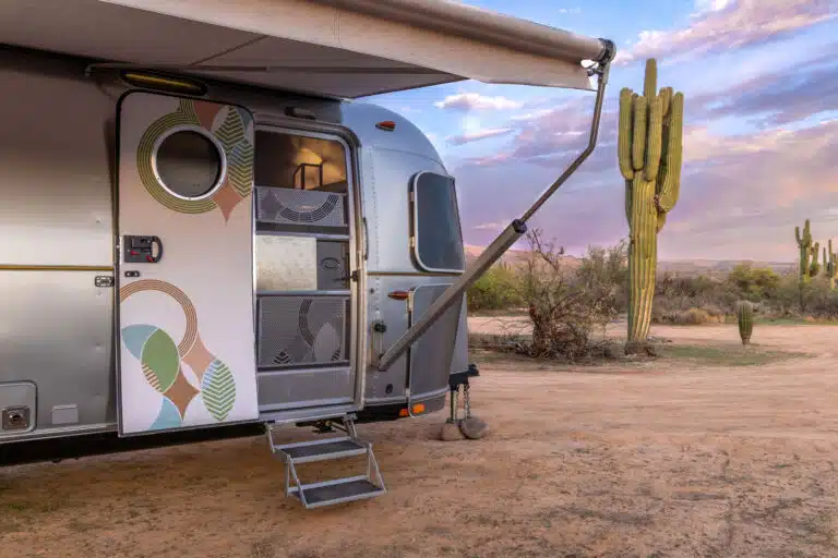 Airstream’s limited edition trailer combines Frank Lloyd Wright, Airstream design, and modern travel in a sleek, architecturally inspired creation