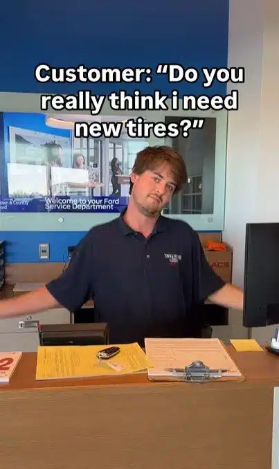 Alabama dealership has cheeky way of showing you when your car needs new tires