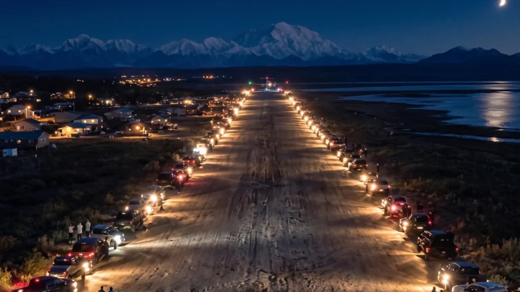 Runway lights failed as child needed emergency flight out of remote Alaskan village so its residents got in their cars and did something amazing