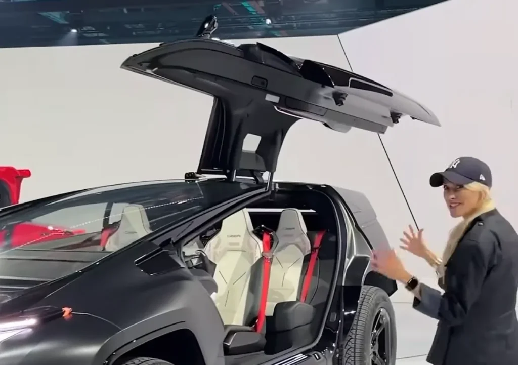 Alex Hirschi, aka Supercar Blondie, traveled to Saudi Arabia to find out more about the Ceer Exobot and the Ceer Exobot SUV, the first car designed and made in Saudi