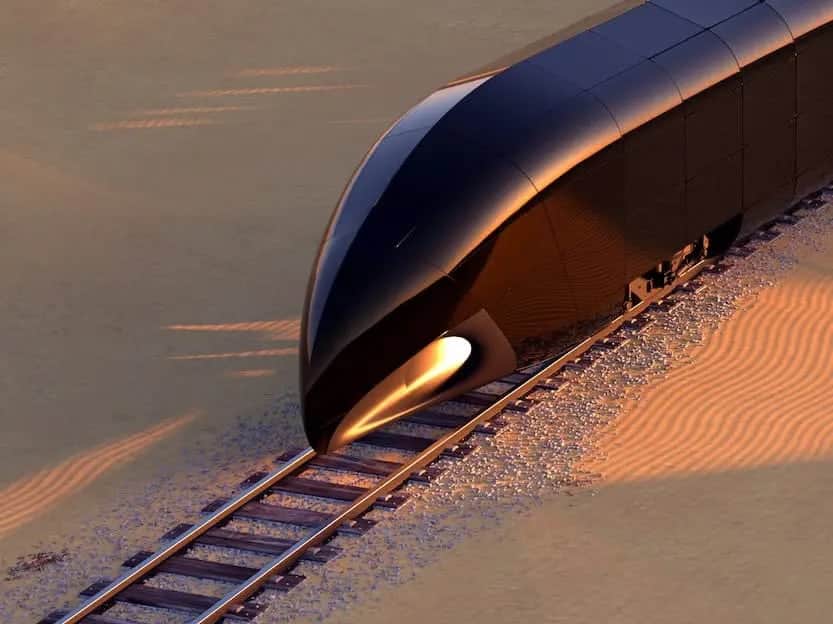 futuristic train
