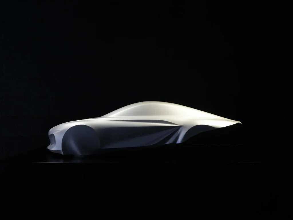 Alpine just unveiled a new sculpture to showcase the upcoming A110 at the Paris Motor Show, and it has Concorde written all over it